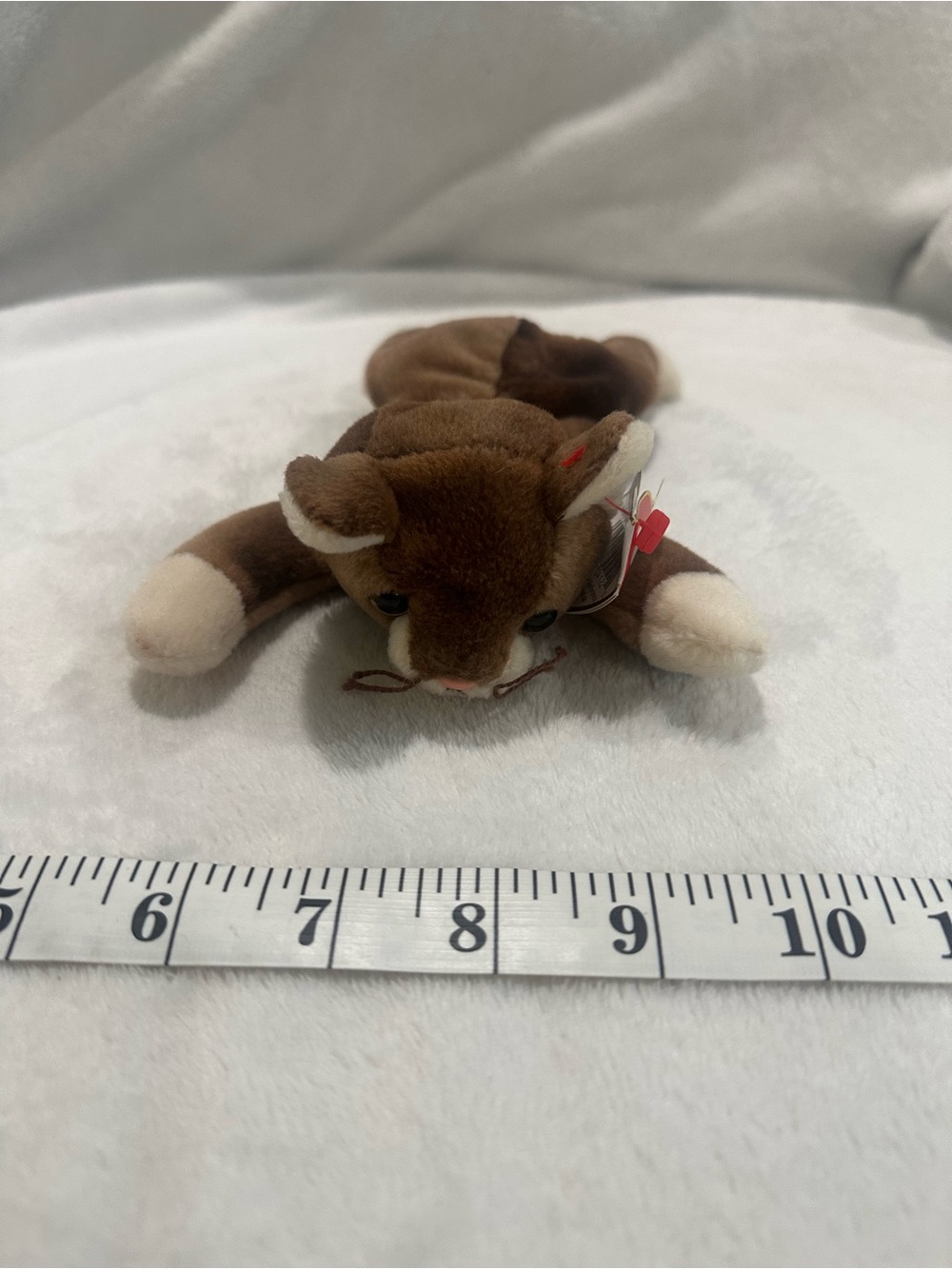 Ty Pounce Plush Brown Kitten Small Pet Plush Toy